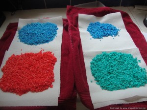 drying rice
