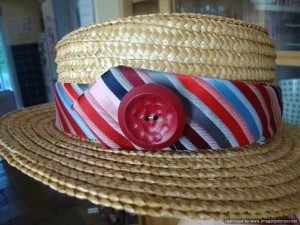 festive hat with tie