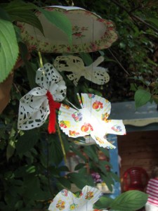 Butterfly mobile Cupcake case butterflies