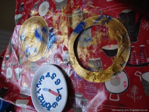 Make a paper plate watch
