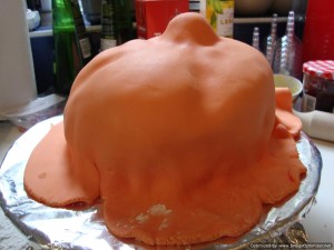 cover the cake cover the cake in orange icing