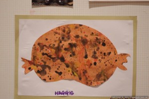 Splatter paint haggis