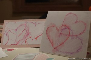 valentine cards 3 valentines card heart rubbings