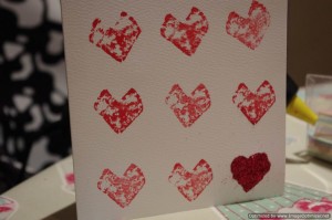 valentines cards 7 printing hearts for Valentines cards