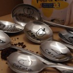 plant markers from old spoons