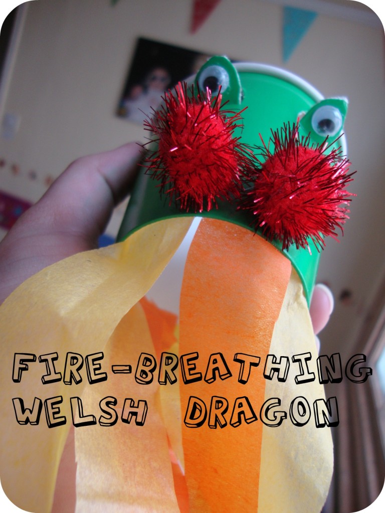 fire breathing Welsh Dragon