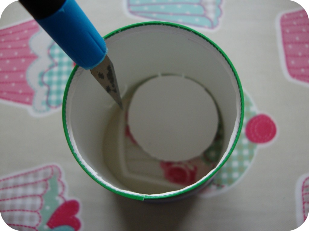 cut the base from your paper cup