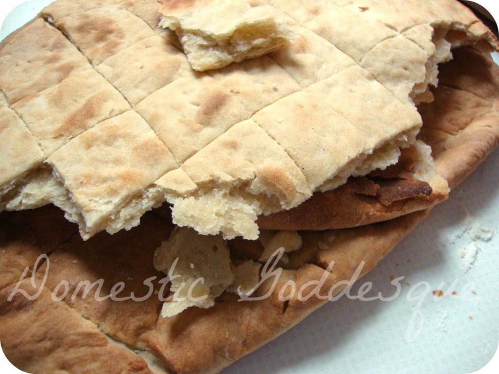 the finished unleavened bread