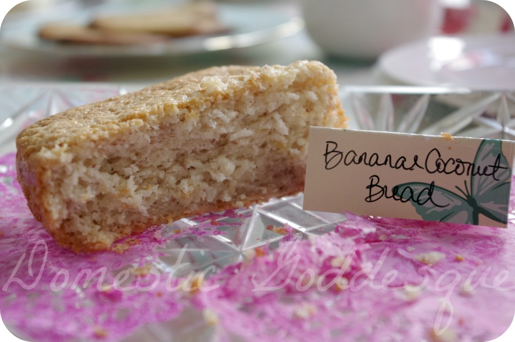 coconut and banana bread