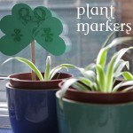 how to make shamrock plant marker