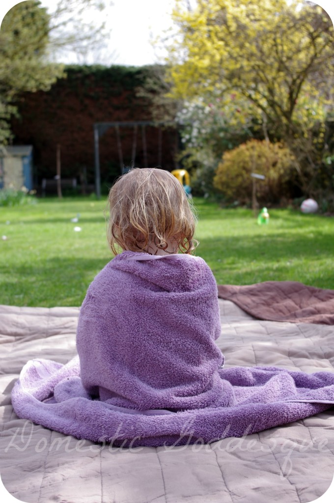 Buddha contemplates the garden