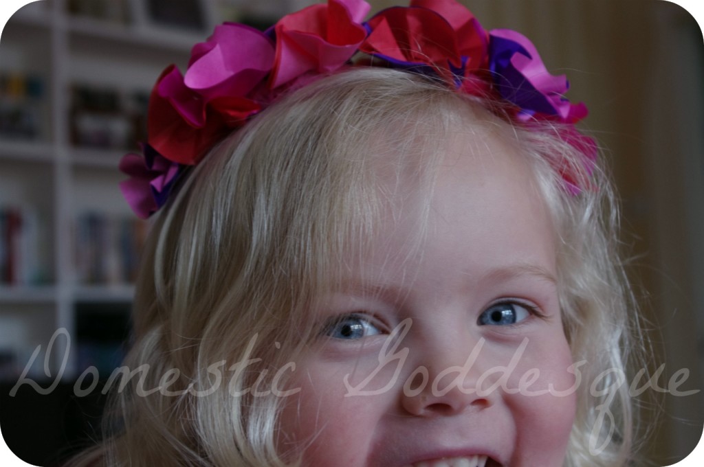floral head dress