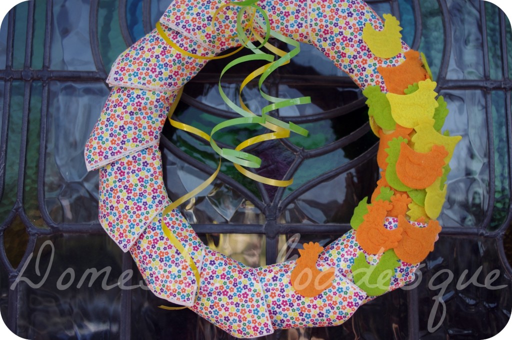 spring napkin wreath