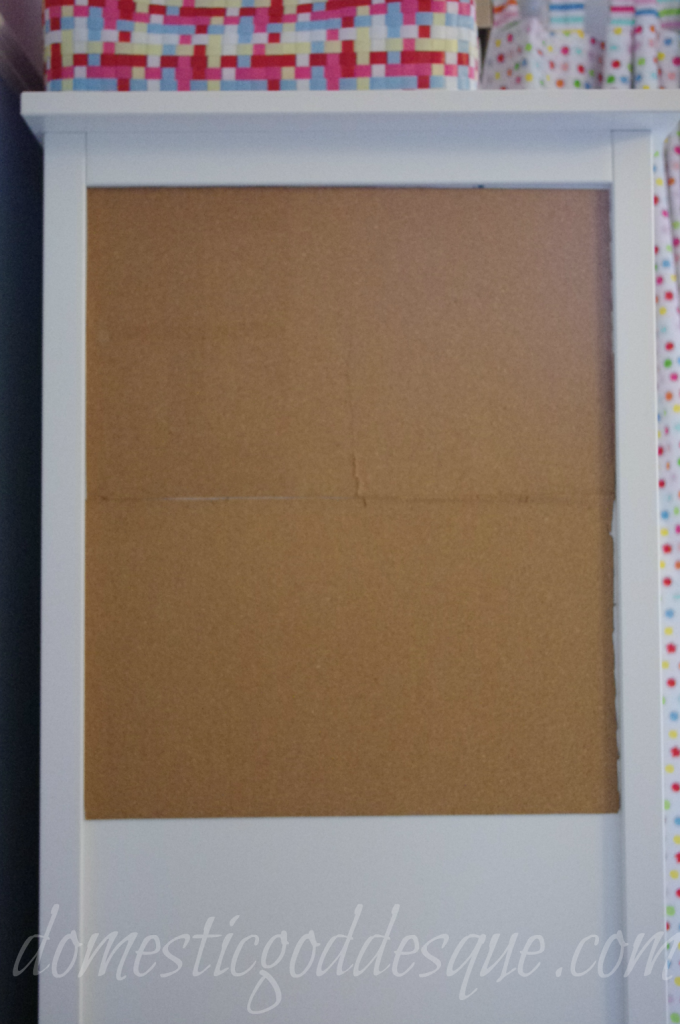 how to make a quick faux pinboard