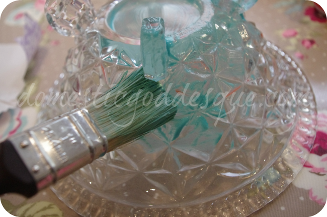 colouring glass with Mod Podge colouring glass with Mod Podge