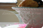 spray painted cut glass bowl