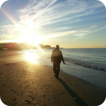 My beloved DH on his beloved beach, enjoying the last of the sun. He is my knight in shining armour and did an incredible job last weekend being a single parent whilst I was at the MADs and then Shine 2012.