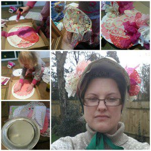 Paper plate Easter Bonnet