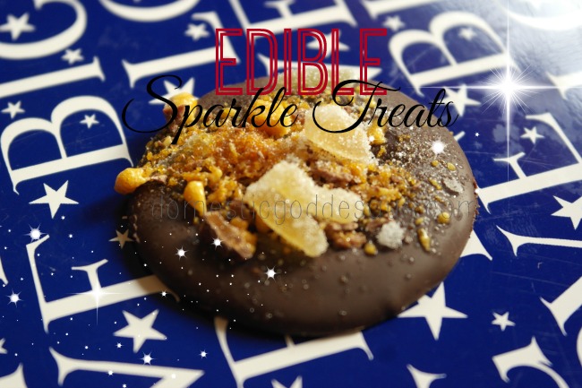 Edible chocolate sparkle treats
