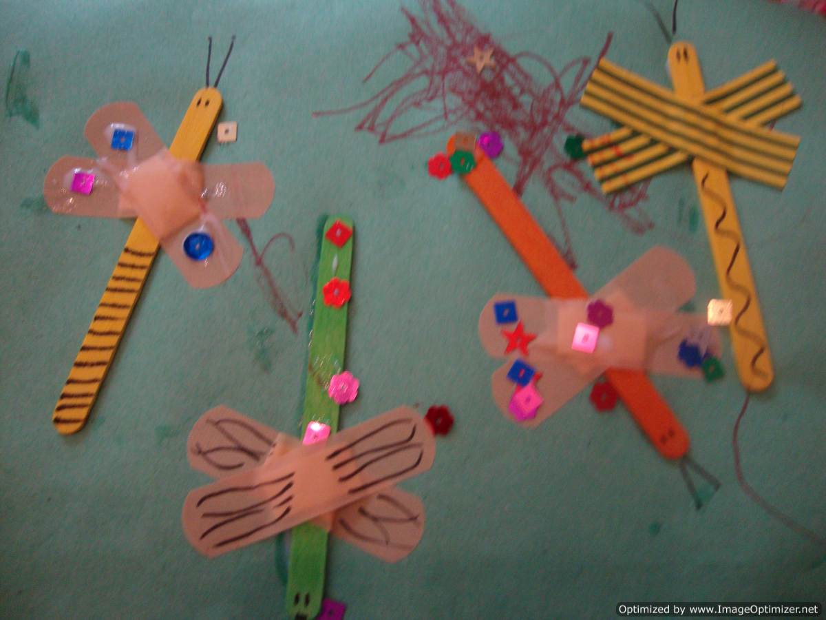 Lollipop stick Dragonflies