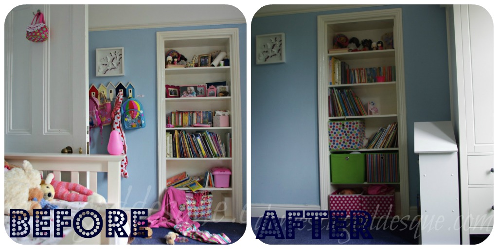 Room storage before after
