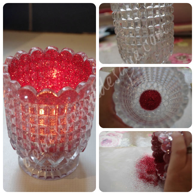 how to make a candle holder from a vase