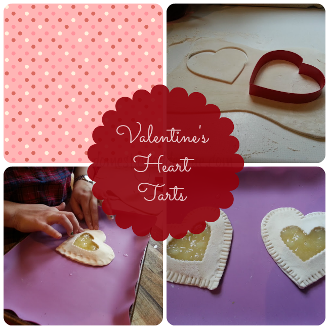 valentine's apple tart hearts