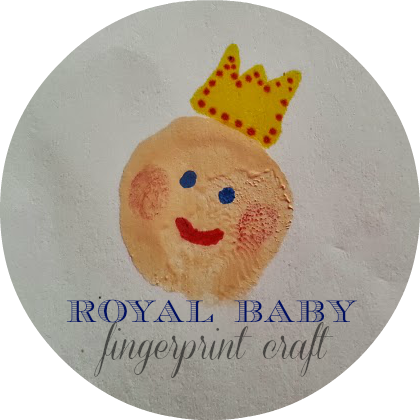 royal baby fingerprint craft