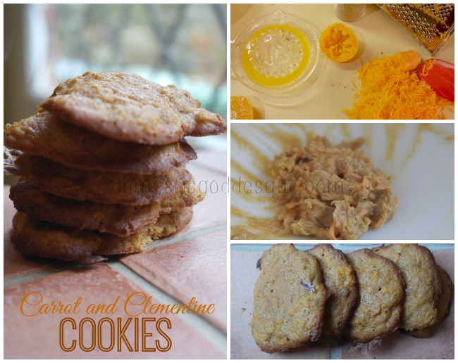 carrot and clementine cookies