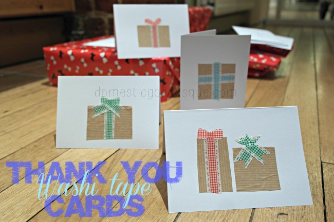 washi tape Thank You Cards
