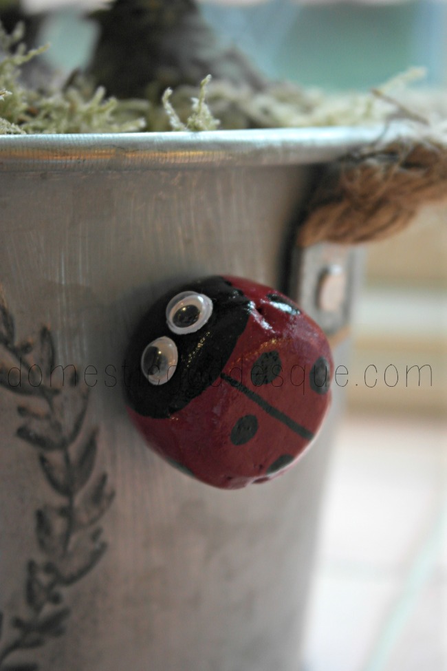 ladybug cork magnet