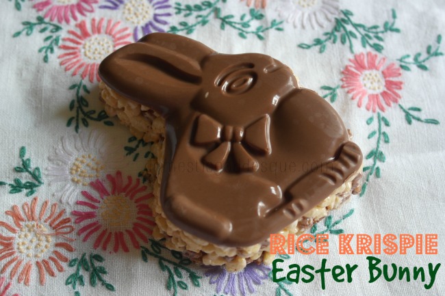 Chocolate Rice Krispie Easter Bunny Treat