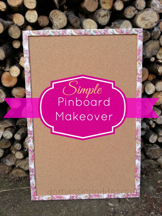Simple pinboard makeover