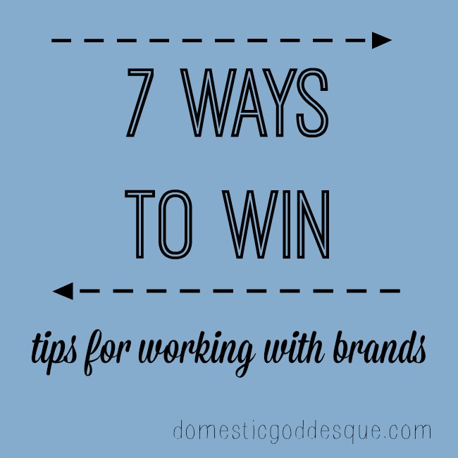 7 ways to win tips for working with brands